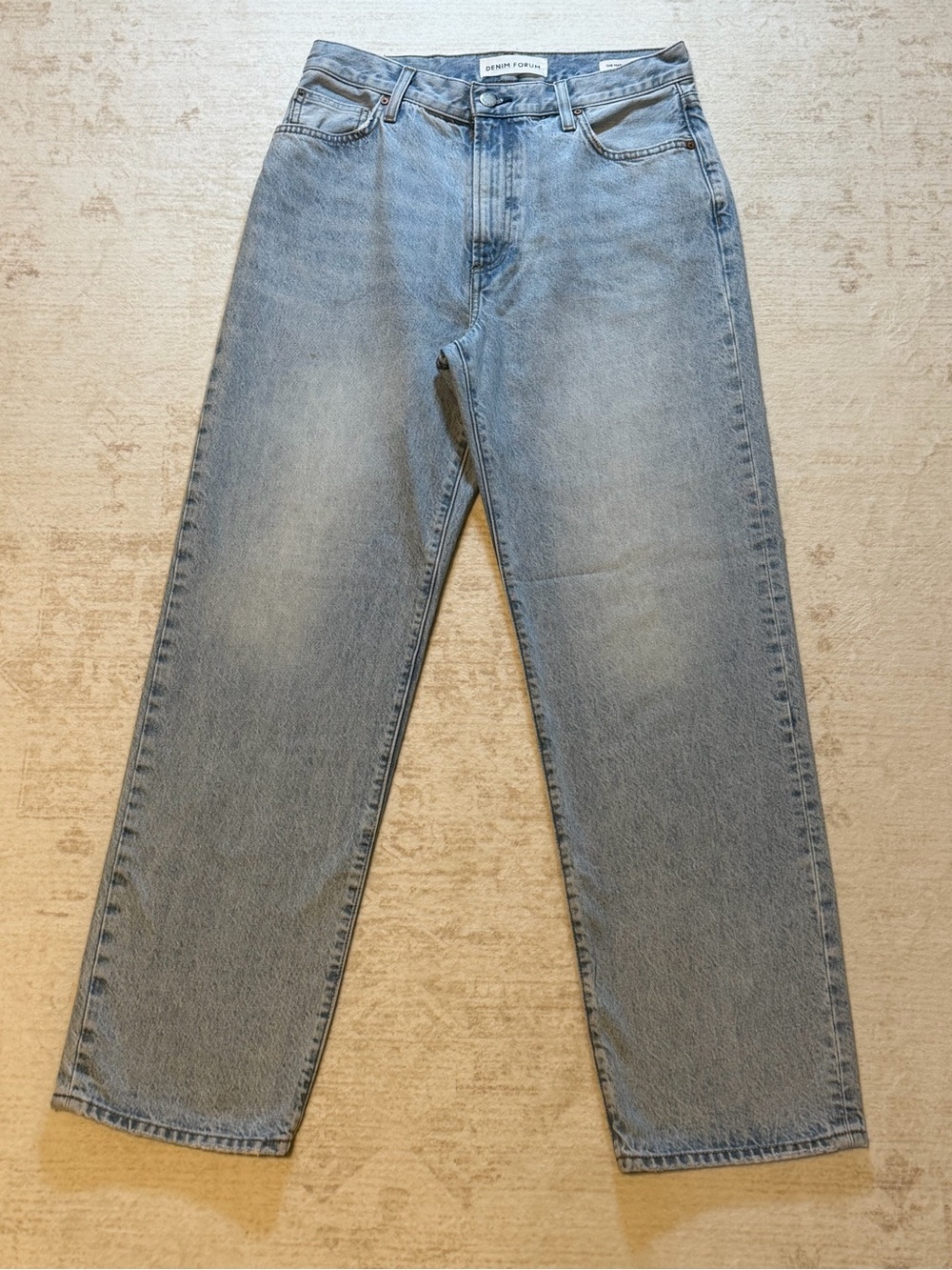 Denim Forum Marlo High Rise Loose Women's Light Blue Straight Leg Jeans